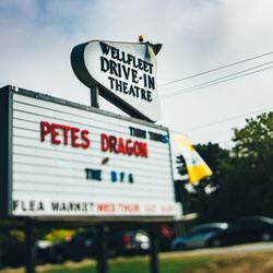 Wellfleet Drive-In Theatre - The iconic sign.