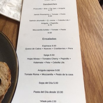 Spiga - Menu from Spiga - Cafes Near Me - San Juan, Puerto Rico