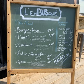 L'Embusqué - Menu - Burgers Near Me - Vierville-sur-Mer, 14