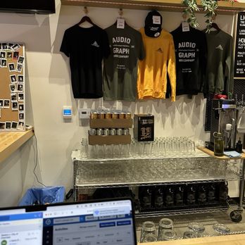 Audio Graph Beer - Some merch (although $30 seems steep for a t-shirt guys) - Breweries Near Me - Los Angeles, California