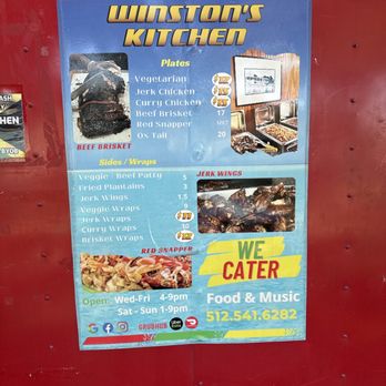 Winston's Kitchen - Menu - Caribbean Near Me - Austin, Texas