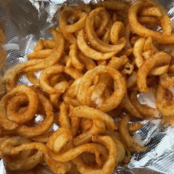 The Backyard BBQ - Curly fries perfectly seasoned