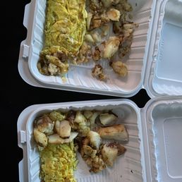 This was supposed to be hash browns and scrambled eggs like wtf This was supposed to be hash browns and scrambled eggs like wtf