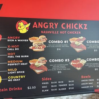 Angry Chickz - The heat scale is off Hot is Ghost pepper hot Medium is habanero - Chicken Shop Near Me - Glendale, Arizona Angry Chickz - The heat scale is off Hot is Ghost pepper hot Medium is habanero - Chicken Shop Near Me - Glendale, Arizona
