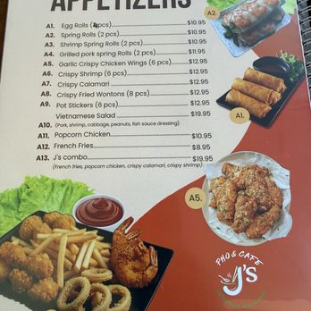 J’s Pho and Cafe - Menu - Vietnamese Near Me - Walnut Creek, California
