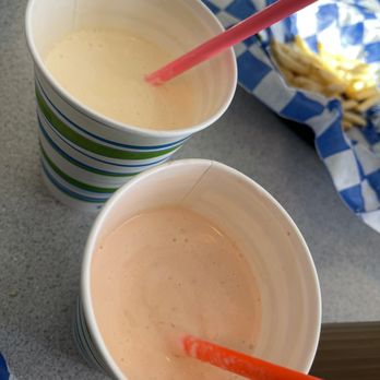 Barney's Better Burgers - Peach/ Vanilla & Banana Shake - Burgers Near Me - Medford, Oregon Barney's Better Burgers - Peach/ Vanilla & Banana Shake - Burgers Near Me - Medford, Oregon