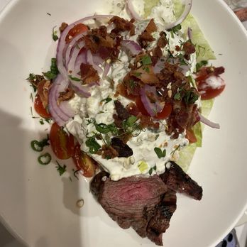 Weber Grill Restaurant - Classic Wedge Salad with steak - Barbeque Near Me - Chicago, Illinois Weber Grill Restaurant - Classic Wedge Salad with steak - Barbeque Near Me - Chicago, Illinois