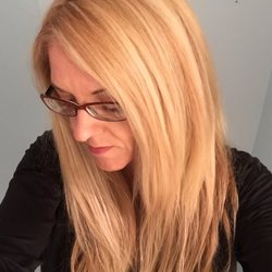 The Chop Shop Salon - Angel is amazing with color and long, thick hair like mine! This pic taken just after her handy work.