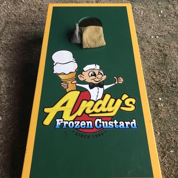 Andy's Frozen Custard - Let's play corn hole - Ice Cream & Frozen Yogurt Near Me - Waco, Texas Andy's Frozen Custard - Let's play corn hole - Ice Cream & Frozen Yogurt Near Me - Waco, Texas