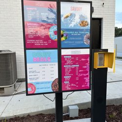Sam's of Walker - Drive thru menu board with intercom.