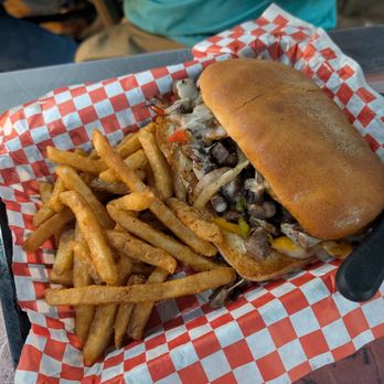 Sidelines Sports Bar - Cheese steak sandwich - Sports Bars Near Me - Montrose, Colorado Sidelines Sports Bar - Cheese steak sandwich - Sports Bars Near Me - Montrose, Colorado