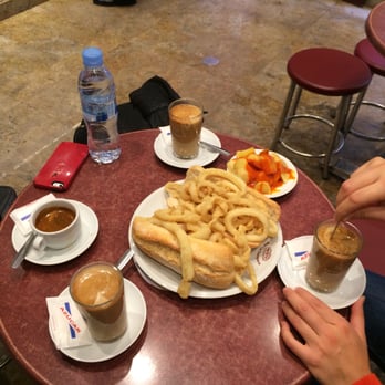 La Campana - La vida es demasiado Buena. Waking up to coffee and calamri is THE LIFE - Tapas Bars Near Me - Madrid, M