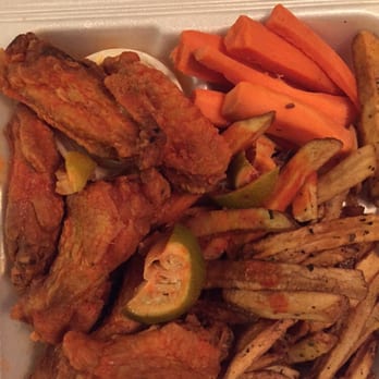 AWSOM Wings Pizza & Burgers - Dried up wings. We asked for chicken tenders with the chili lime sauce on the side. We got chicken wings already dipped in sauce - Chicken Wings Near Me - Montebello, California