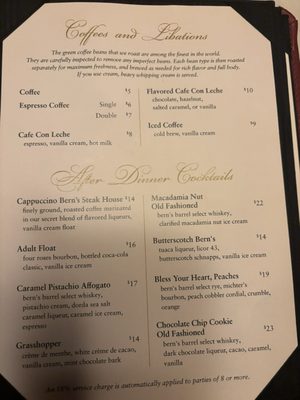 Menu photo 2 Harry Waugh Dessert Room Tampa, FL