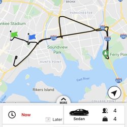 Salem Taxi - This is what the cab service app was showing
