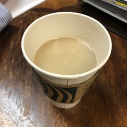 Sad weak greyish latte