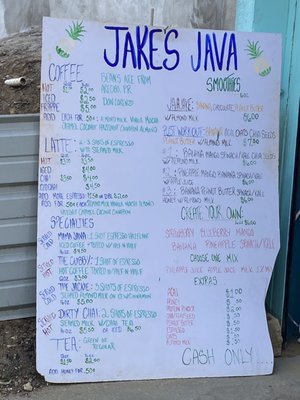 Menu photo 2 Jakes Java Rincon, PR