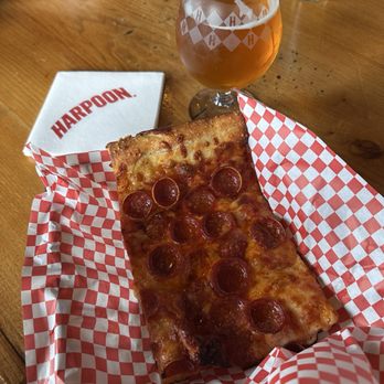 Harpoon Brewery - Pepperoni Pizza - Breweries Near Me - Boston, Massachusetts