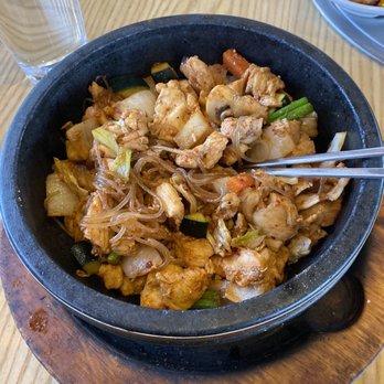 Cafe Korea - Chicken Bowl with veggies, rice and noodles - Korean Near Me - Fishers, Indiana