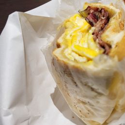 Bacon egg and cheese on kaiser roll. Awesome! Bacon egg and cheese on kaiser roll. Awesome!