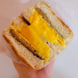 Pardon My Sub - Sausage egg and cheese on a roll
