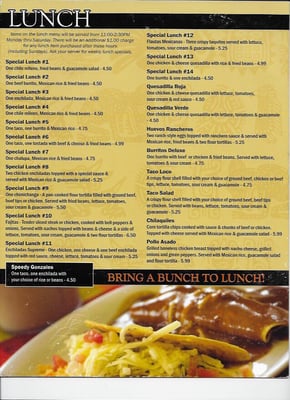 Menu photo 1 Yucatan Sumter, SC Menu photo 1 Yucatan Sumter, SC