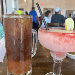 A Michelada and a margarita A Michelada and a margarita