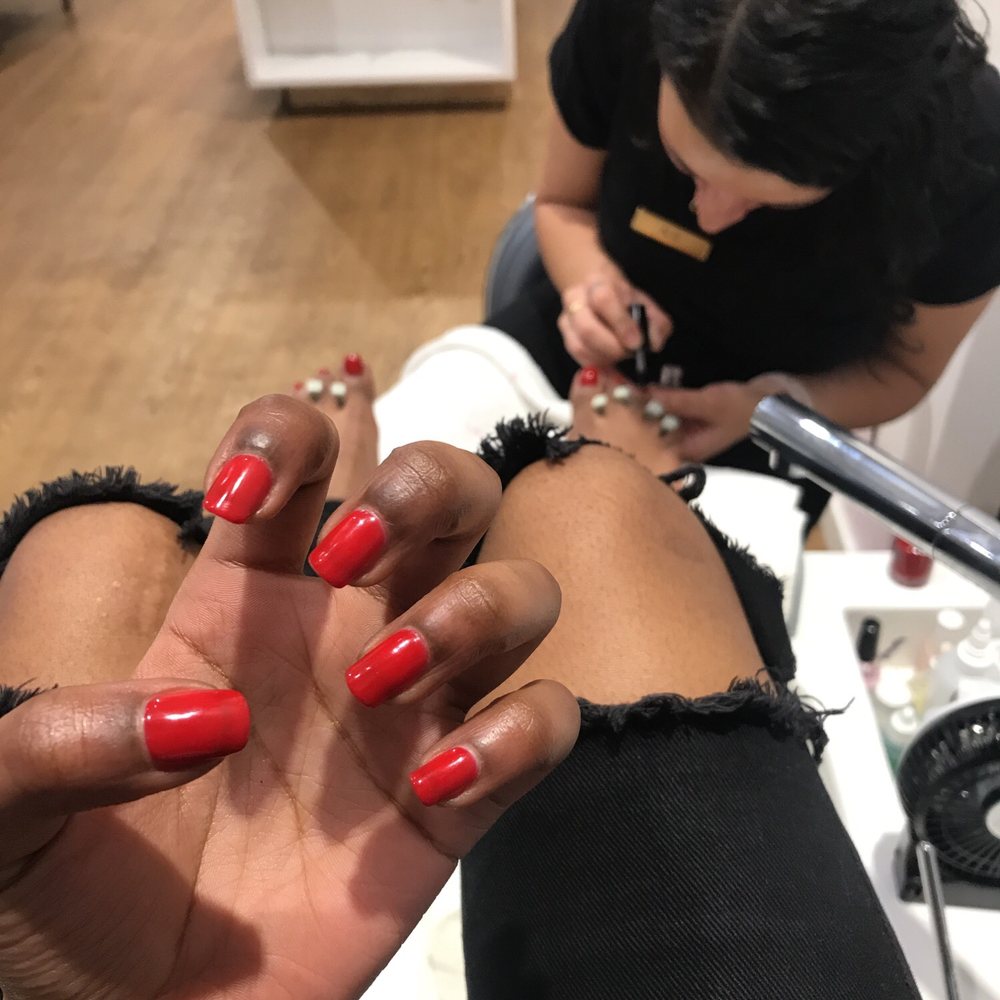 She did so well on the manicure i couldn't leave without pedi