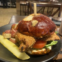 Golden Schnitzel Sandwich