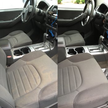 Sparkle Auto-Mobile Detailing - Front seats. Before/After. - Auto Detailing Near Me Sparkle Auto-Mobile Detailing - Front seats. Before/After. - Auto Detailing Near Me