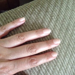 Helen's Nails - My hand with plain ivory!!