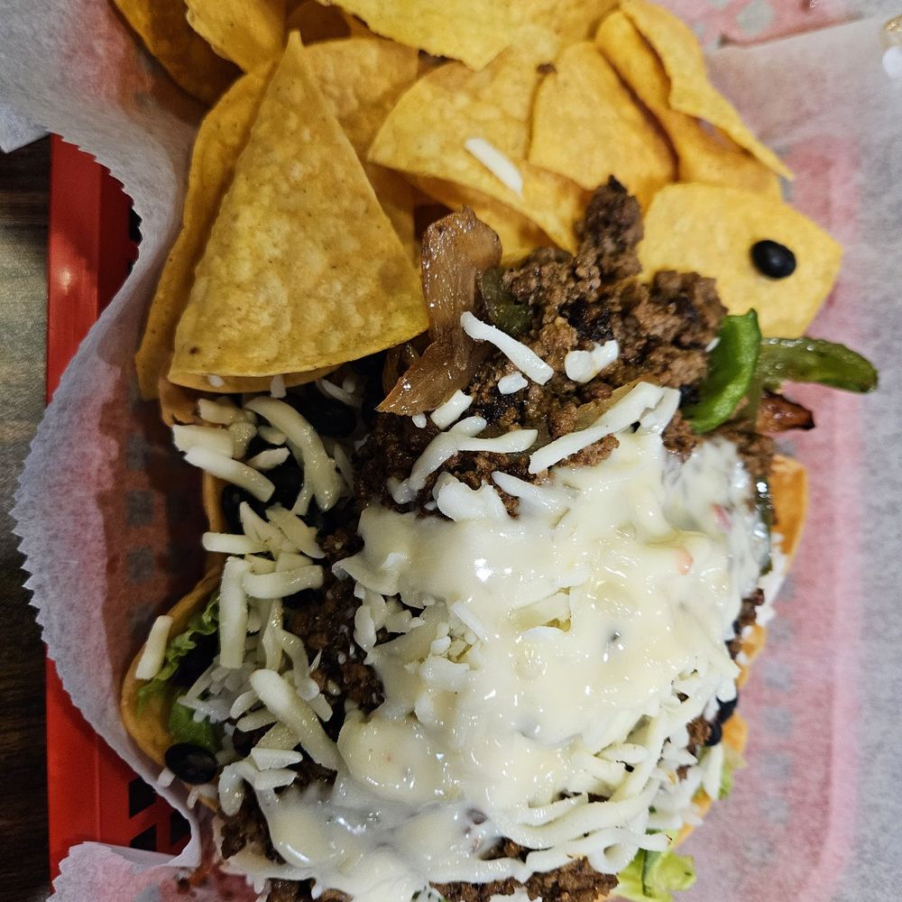Just Tacos Time - Taco salad comes with chips - Mexican Near Me - Carmel, Indiana