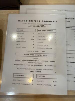 Menu photo 4 Wave 3 Coffee and Chocolate Atlanta, GA
