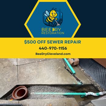 Bee Dry Restoration - Save $500 on sewer repair with Bee Dry Restoration. Fix damaged sewer lines, prevent backups, and restore proper flow. Call us today! - Damage Restoration Near Me Bee Dry Restoration - Save $500 on sewer repair with Bee Dry Restoration. Fix damaged sewer lines, prevent backups, and restore proper flow. Call us today! - Damage Restoration Near Me