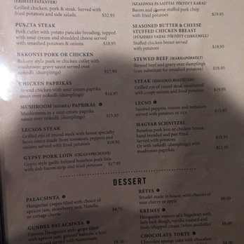 Huszar - Menu - Bars Near Me - Pittsburgh, Pennsylvania