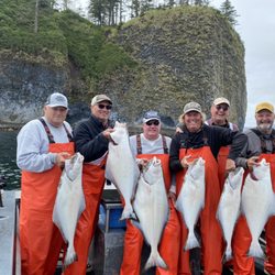 Islandview Resort & Charters - Our daily haul of Halibut