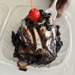 Cherry Ice Cream - Brownie + Oreo Gelato