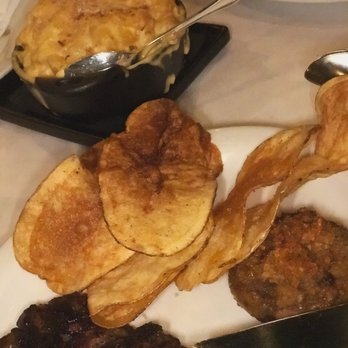 Echo & Rig - AMAZEBALLLS Rib Eye ENTREE W/Mac & Cheese, garlic chips, stuffed mushroom - Steakhouses Near Me - Las Vegas, Nevada Echo & Rig - AMAZEBALLLS Rib Eye ENTREE W/Mac & Cheese, garlic chips, stuffed mushroom - Steakhouses Near Me - Las Vegas, Nevada