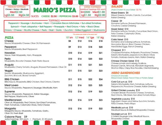 Menu photo 7 Mario's Pizza Los Angeles, CA Menu photo 7 Mario's Pizza Los Angeles, CA