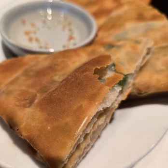 Philippe Chow - Crispy scallion pancakes with dip dip - Chinese Near Me - Washington, DC, District of Columbia