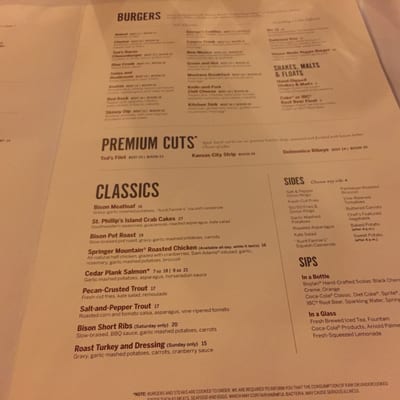 Menu photo 6 Ted's Montana Grill Nashville, TN Menu photo 6 Ted's Montana Grill Nashville, TN