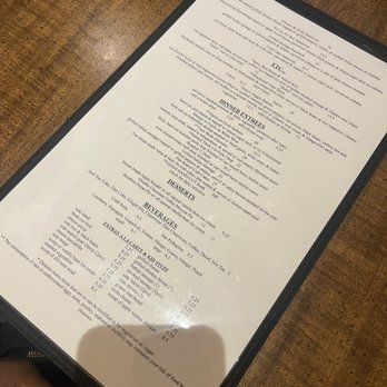 Sweet Meadow Cafe - Other side of the menu - New American Near Me - Salisbury, North Carolina