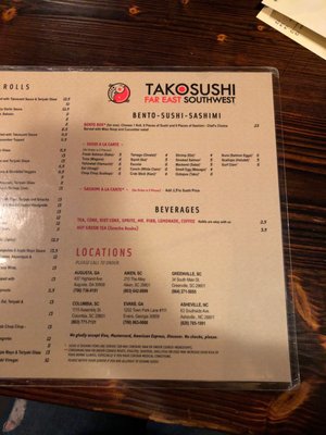 Menu photo 6 TakoSushi Greenville, SC Menu photo 6 TakoSushi Greenville, SC