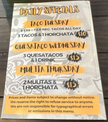Menu photo 3 Fat Boyz Tacos Lynwood, CA