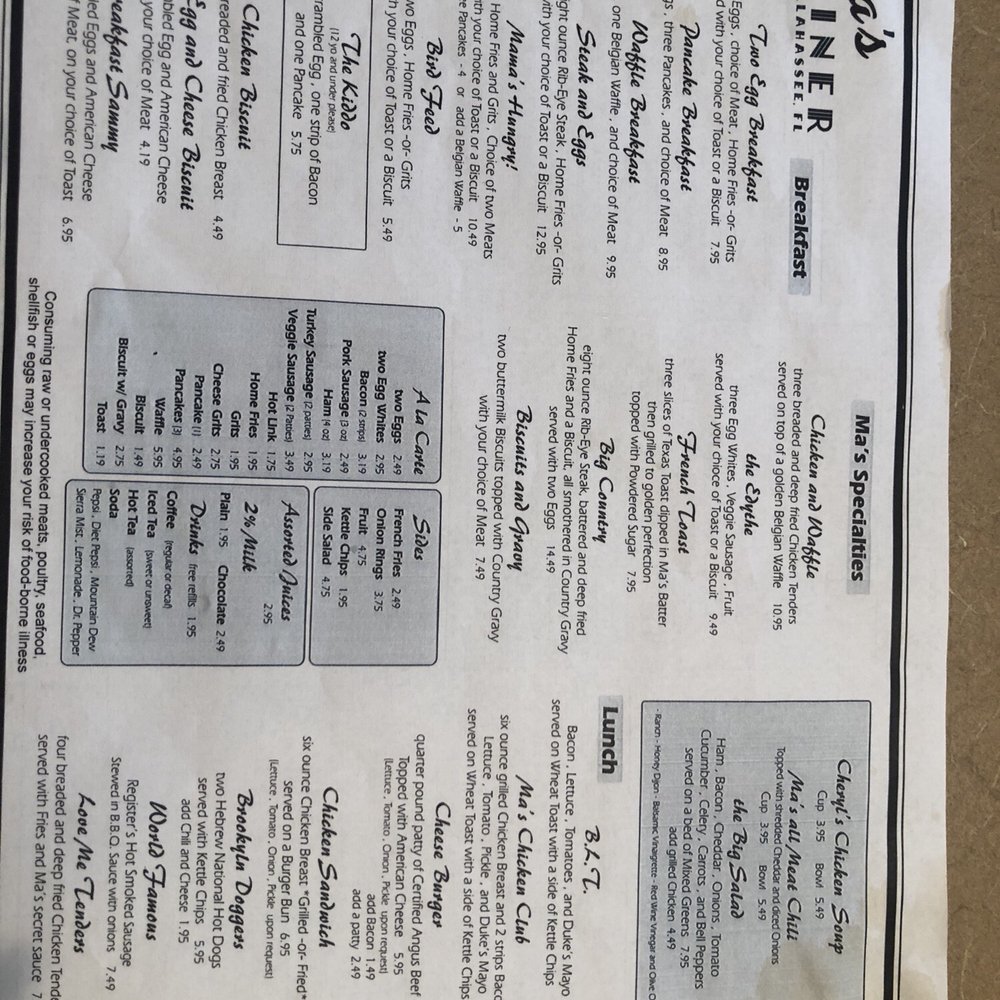 Ma’s Diner - Breakfast & Brunch Near Me - Tallahassee, Florida Ma’s Diner - Breakfast & Brunch Near Me - Tallahassee, Florida