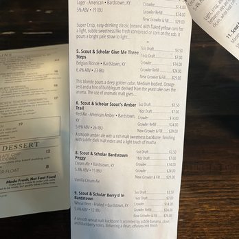 Scout & Scholar Brewing - Beer Menu - Brewpubs Near Me - Bardstown, Kentucky Scout & Scholar Brewing - Beer Menu - Brewpubs Near Me - Bardstown, Kentucky