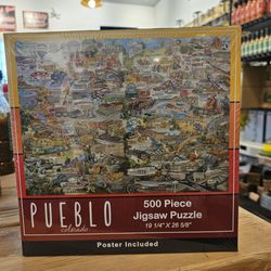 Pex Peppers - 500 piece jigsaw puzzle with poster of Pueblo for $20