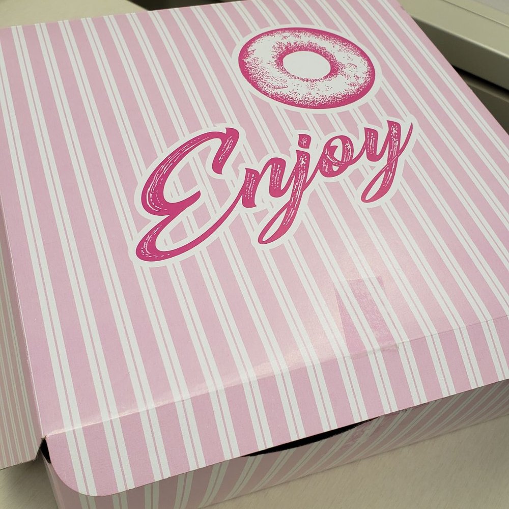 Donut Designs - Cute pink box - Donuts Near Me - San Leandro, California