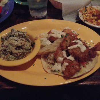 Cabo Fish Taco - Beer battered fish and shrimp tacos and avocado pasta salad - Latin American Near Me - Charlotte, North Carolina