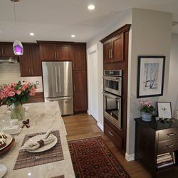 Stokes Granite & Stone - Taj Mahal quartzite kitchen. Contractor Gary Woods.